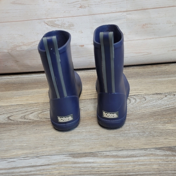 Rain boots  By Totes slip on comfort Women's Size 4 - 5 blue - Picture 6 of 9